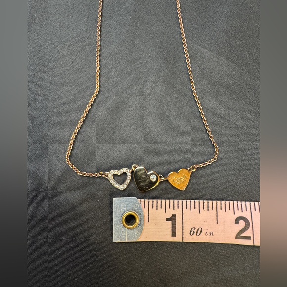 Coach Rose Gold Heart Charm Necklace - Picture 5 of 15